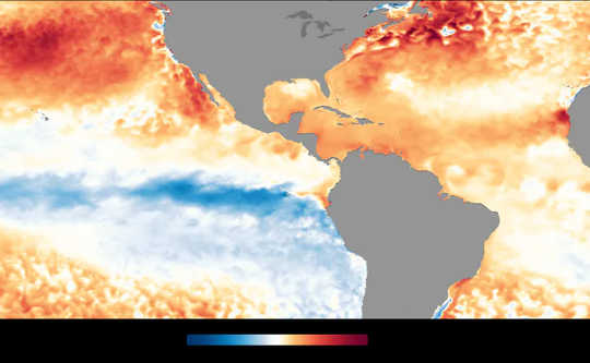 Atlantic sea surface temperatures in September 2020 were warmer than the 1981-2010 average. 