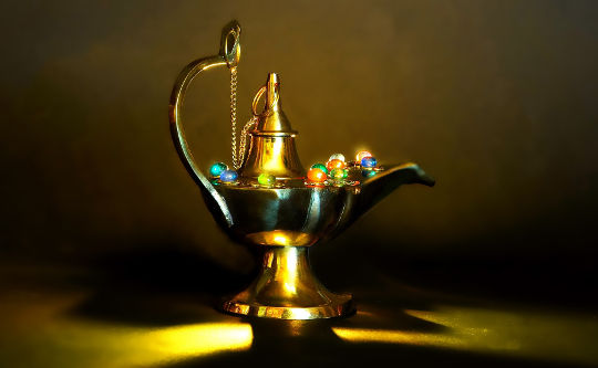 a magic brass lamp