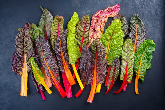 Swiss chard comes in a variety of colours